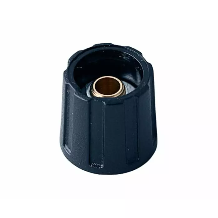 OKW 16 mm Black Potentiometer Knob for 6 mm Shaft Round Shaft, A2516060