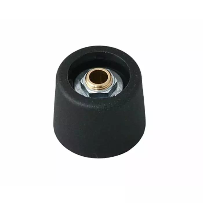 OKW 20 mm Black Potentiometer Knob for 6.35 mm Shaft Round Shaft, A3120639
