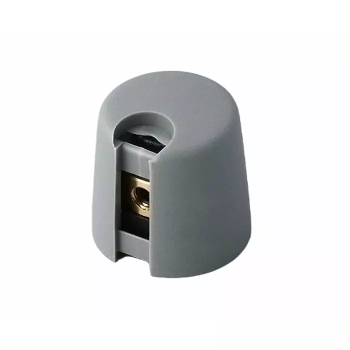 OKW 16 mm Grey Potentiometer Knob for 6 mm Shaft Round Shaft, A1016068