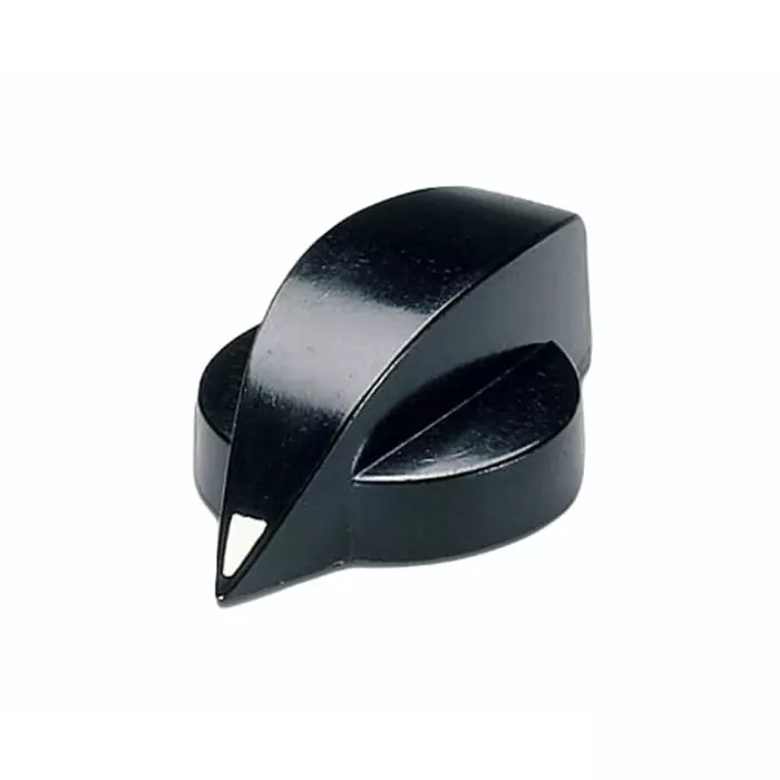 OKW 20 mm Black Potentiometer Knob for 6 mm Shaft Round Shaft, A1317860