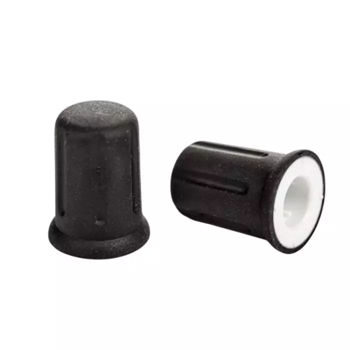 Sifam 12.5 mm Black Potentiometer Knob for 6 mm Shaft Splined, K70104 (Pack of 5)