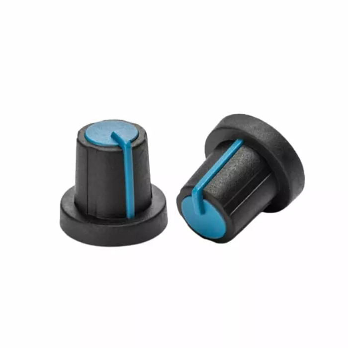 Sifam 16 mm Black Potentiometer Knob Cap for 13.5 mm Shaft D Shaped, 3/02/DRN110 006 /1004 /236 (Pack of 5)