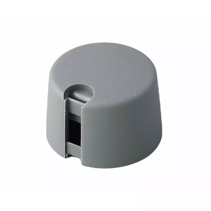 OKW 24 mm Grey Potentiometer Knob for 6 mm Shaft Round Shaft, A1024068