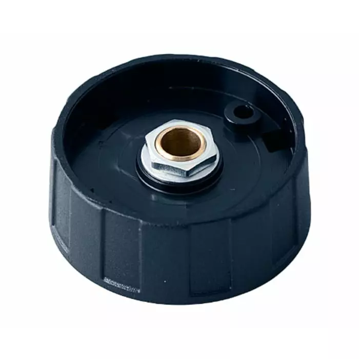 OKW 40 mm Black Potentiometer Knob for 6 mm Shaft Round Shaft, A2540060
