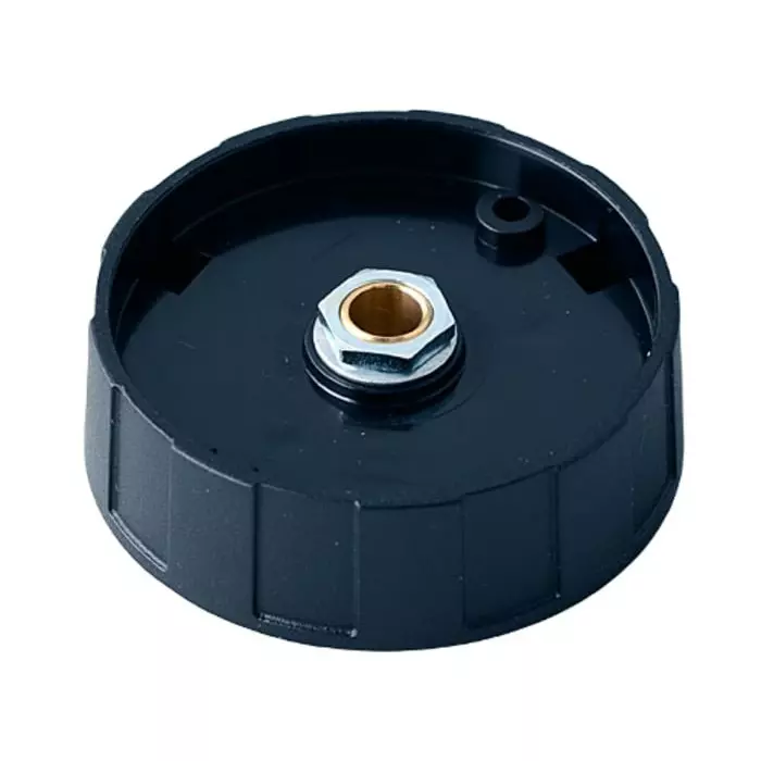 OKW 50 mm Black Potentiometer Knob for 6 mm Shaft Round Shaft, A2550060