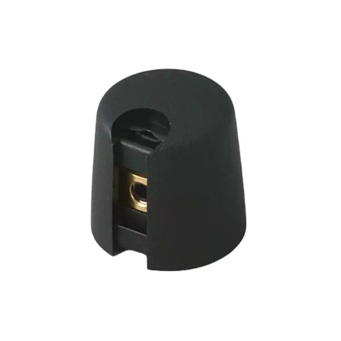 OKW 16 mm Black Potentiometer Knob for 6 mm Shaft Round Shaft, A1016069