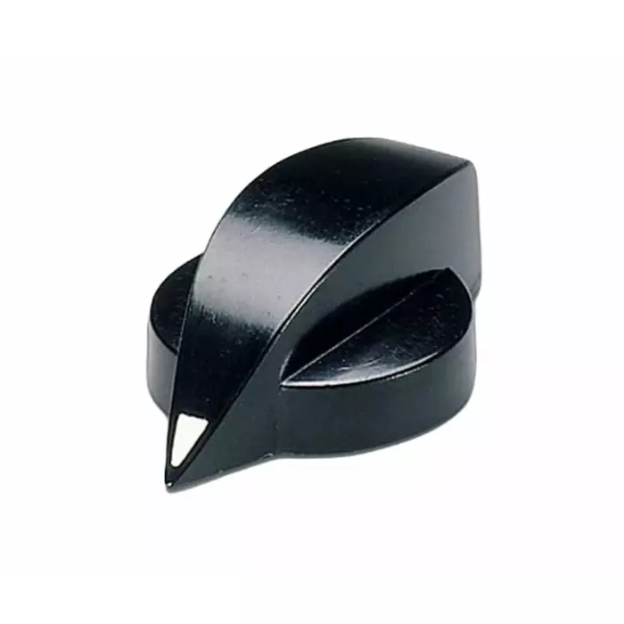 OKW 23 mm Black Potentiometer Knob for 6 mm Shaft Round Shaft, A1321860