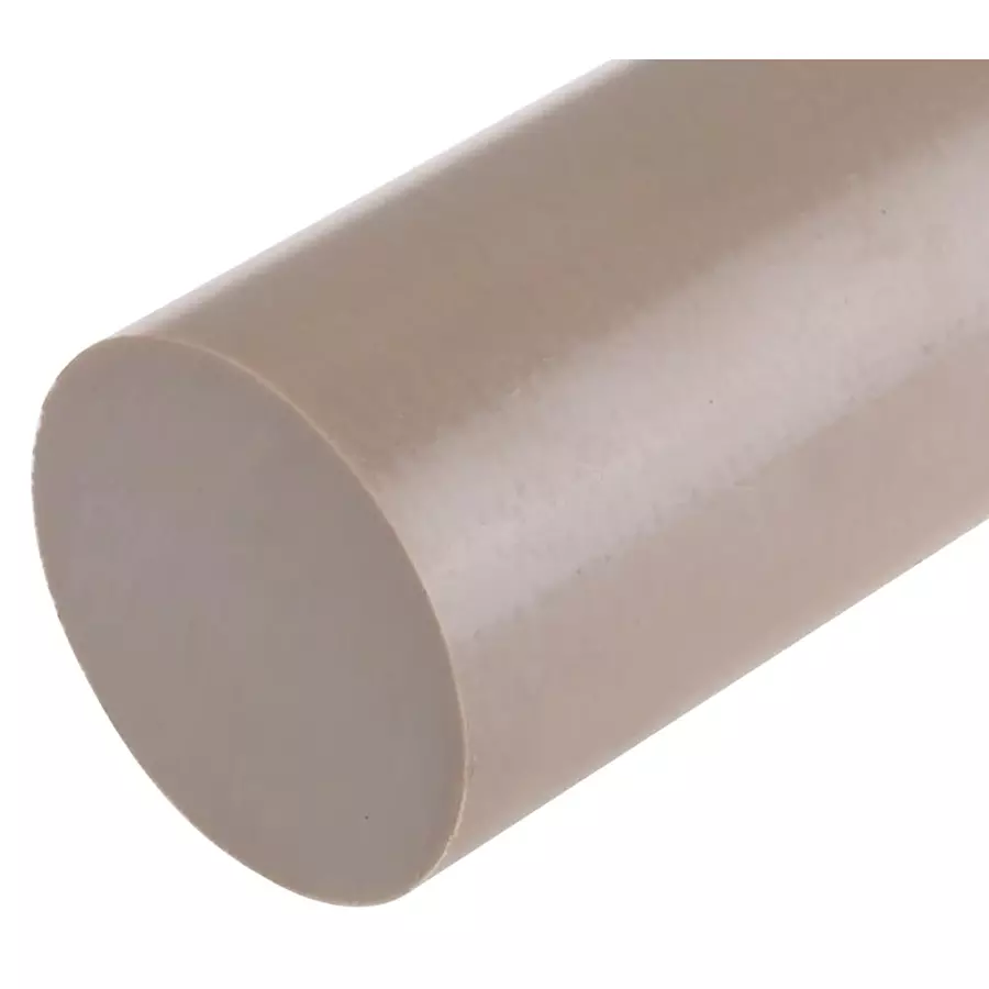 RS PRO Beige Polyetheretherketone PEEK Rod, 300 mm x 50 mm Diameter Model No 514764
