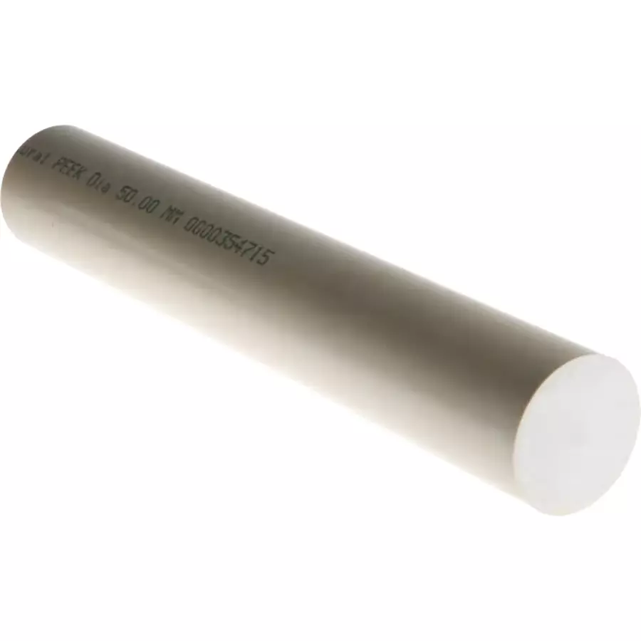 RS PRO Beige Polyetheretherketone PEEK Rod, 300 mm x 50 mm Diameter Model No 770721