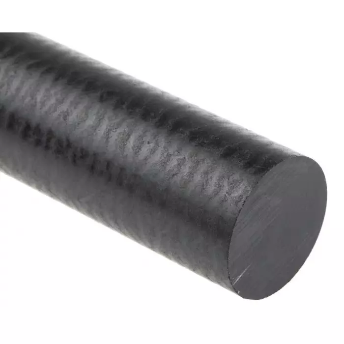 RS PRO Black Polyetheretherketone PEEK Rod, 300 mm x 30 mm Diameter Model No 2970169