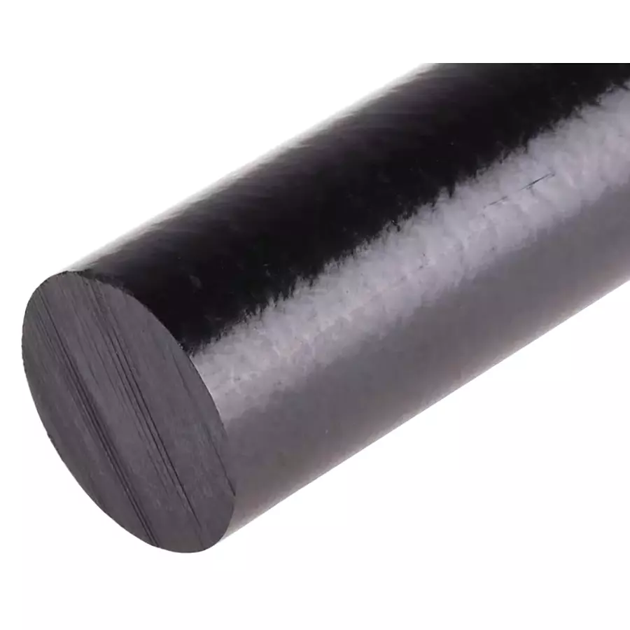 RS PRO Black Polyetheretherketone PEEK Rod, 300 mm x 30 mm Diameter Model No 514736