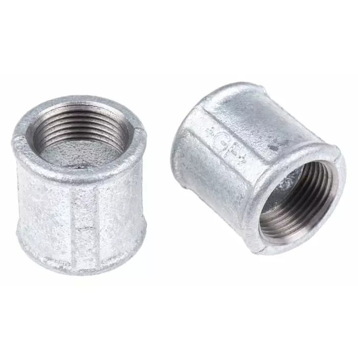Georg Socket Fischer Galvanised malleable Iron Fitting Female BSPP 1in to 1in, 770270206 (Pack of 5)