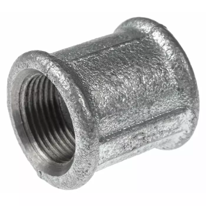 Georg Socket Fischer Galvanised malleable Iron Fitting Female BSPP 3/4in to 3/4in, 770270205 (Pack of 5)