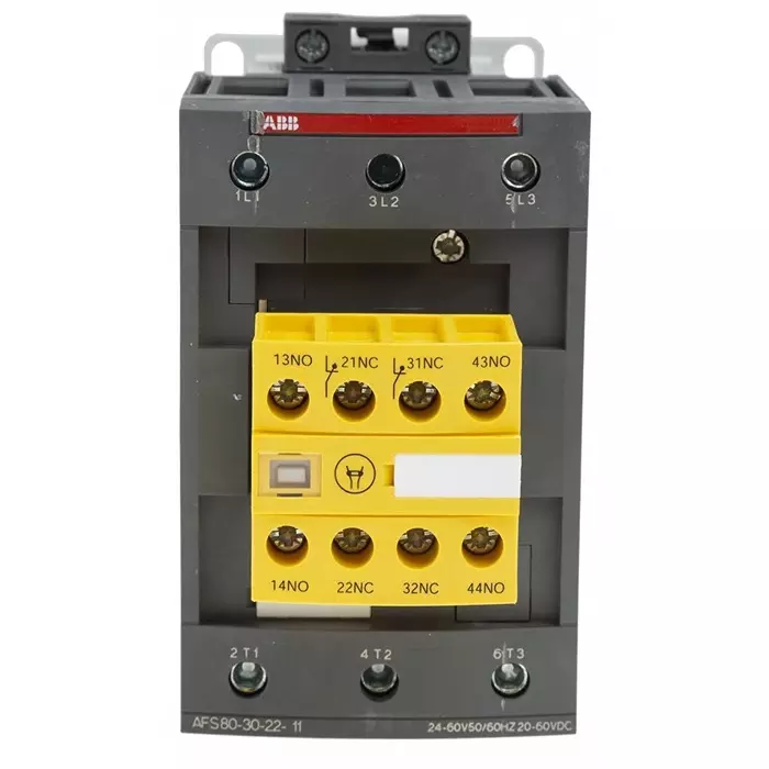ABB - JOKAB AFS80-30-22-11 AFS Contactor 24 to 60 V AC Coil 3-Pole 125 A 3NO 600 V AC, 1SBL397082R1122AFS80-30-22-11