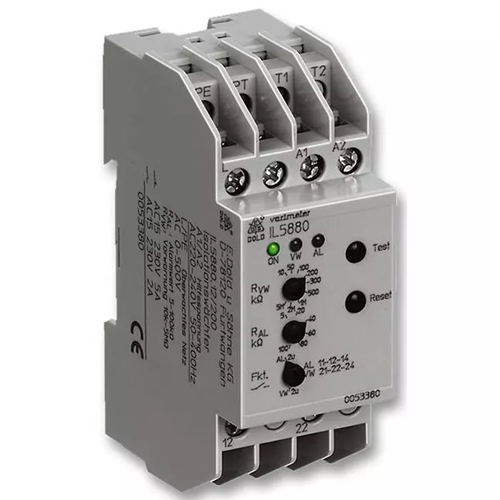 DOLD Relay, Voltage Sensing, Dpdt, 415Vac, IL 5880.12 50-400HZ 220-240V