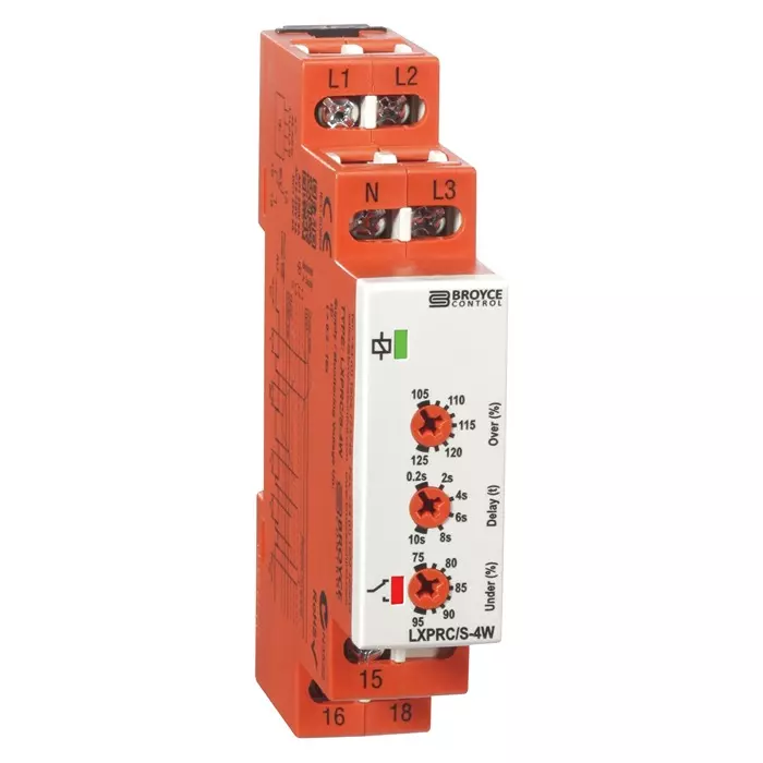 BROYCE CONTROL Relay, Voltage Sense, Spdt, 8A, 230Vac, LXPRC/S-4W 230V (400V)