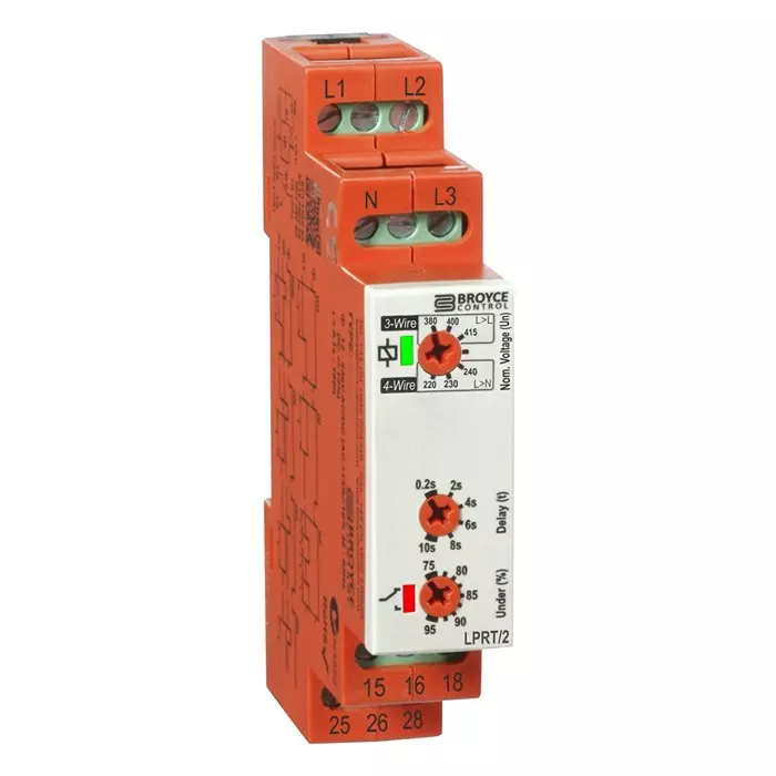 BROYCE CONTROL Relay, Voltage Sense, Dpdt, 5A, 400Vac, LPRT/2 400V