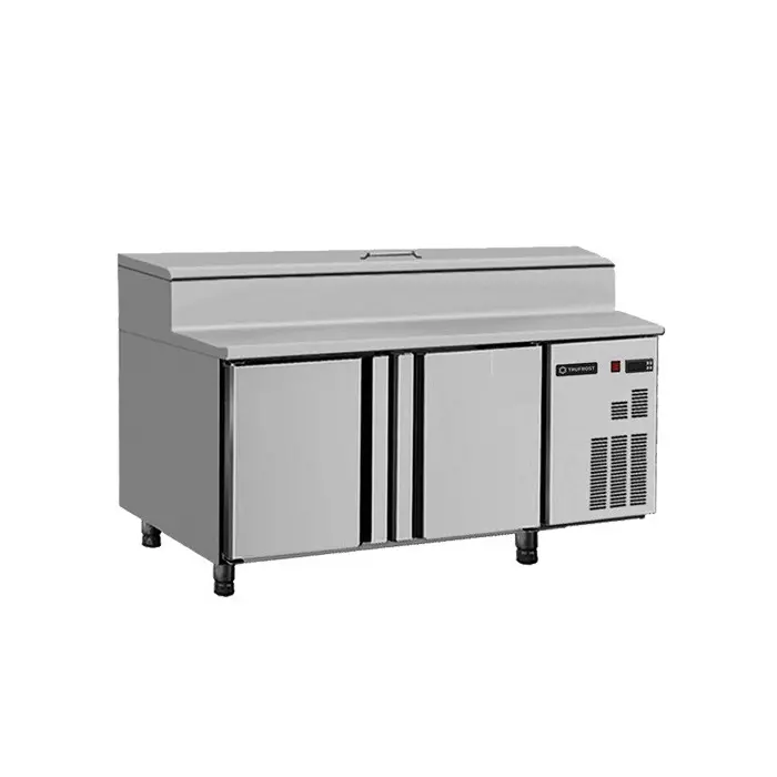 Trufrost Refrigerated Prep Counter Double Door 390 L R290 Refrigerant 1510x800x1085 mm Grey, SH 2000/800