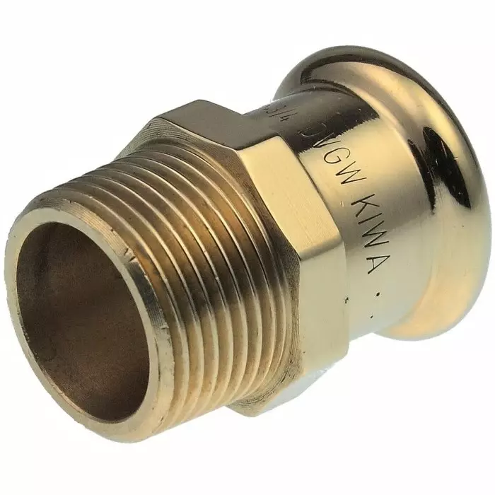 Pegler Yorkshire Copper Pipe Fitting Threaded Straight Coupler for 15 x0.5in pipe, 38114 (Pack of 10)