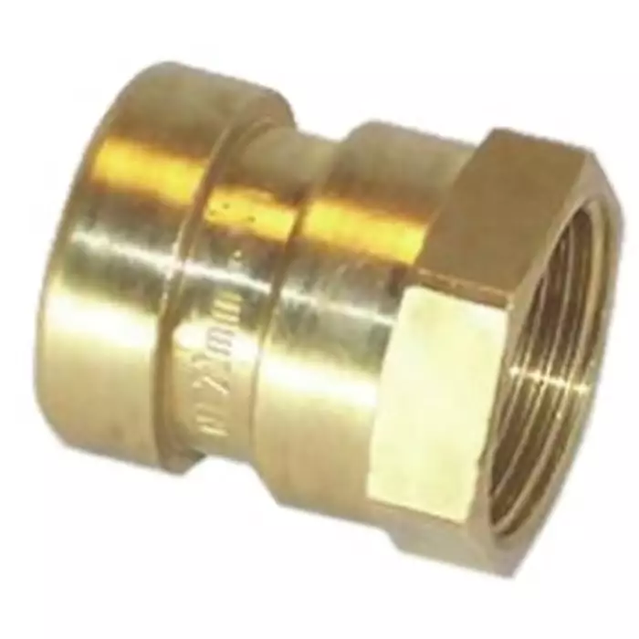 Pegler Yorkshire Copper Pipe Fitting Threaded Straight Coupler for 15 mm pipe, 75510 (Pack of 2)