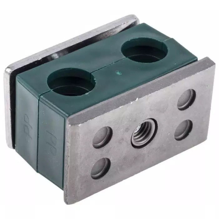 RS PRO Double Tube Clamp Model No 1459763 (1 Bag of 5)