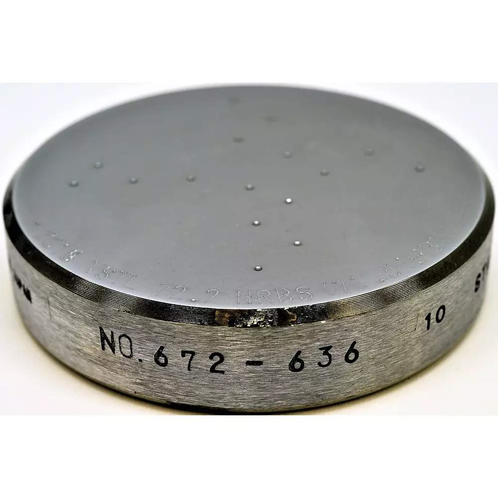 Yamamoto Scientific Hardness Standard Block D-HRB Hardness None (examination form only) Calibration Certificate, D-HRB72