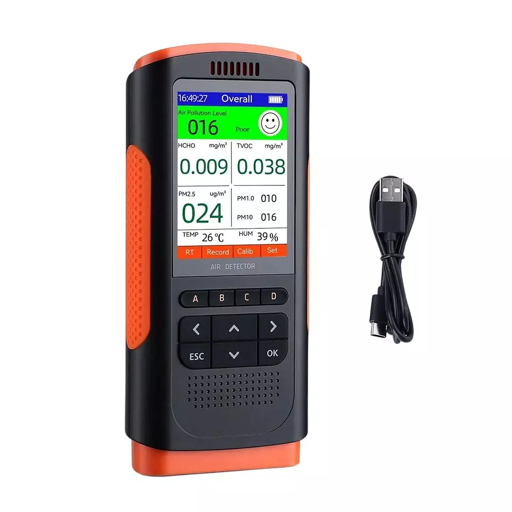 GENERIC Air Quality Monitor PM2.5, PM10, CO2, VOCs Pollutants Monitored, WP-6932