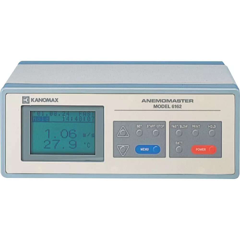 KANOMAX Anemometer Unit 6 xC batteries, AC adapter Power Supply Analog 0 to 1 V, Digital RS-232 C Output, 6162