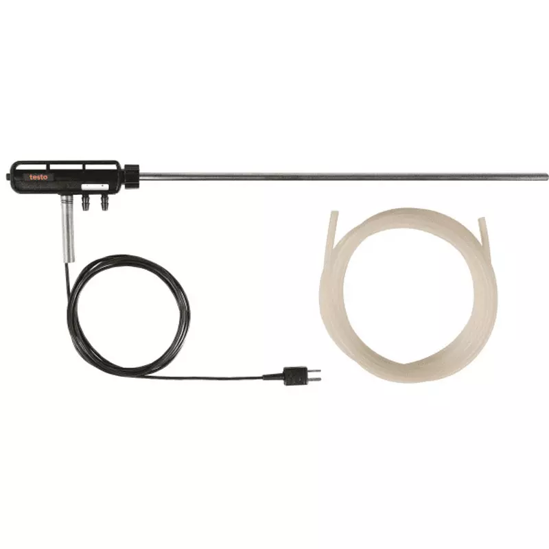 Testo Pitot Tube 0 to +600 ℃ Measuring Range 0.0 to +600 Operating Temperature 8.0 mm Diameter, 0635 2043