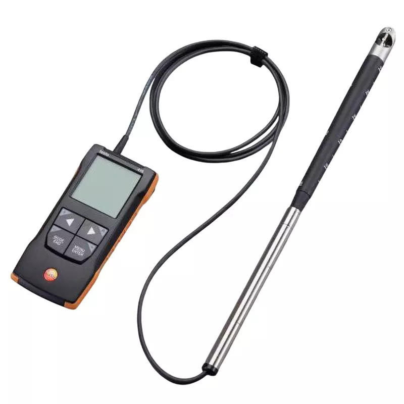 Testo Vane Anemometer ±(1.0% of 0.2 m/s measured value) Accuracy 0.1 m/s Resolution ABS+PC/TPE Housing, 0563 0416