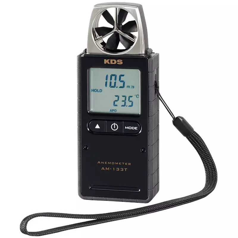 MURATEC KDS Digital Anemometer Instruction manual, protective cover, strap 0.1 m/s Resolution, AM-133T