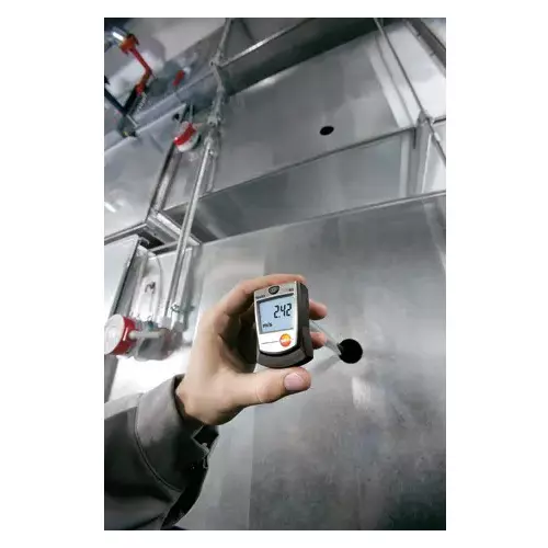 Testo Pocket Sized Thermal Anemometer 0 to 99990 m³/h Range, Testo 405-3