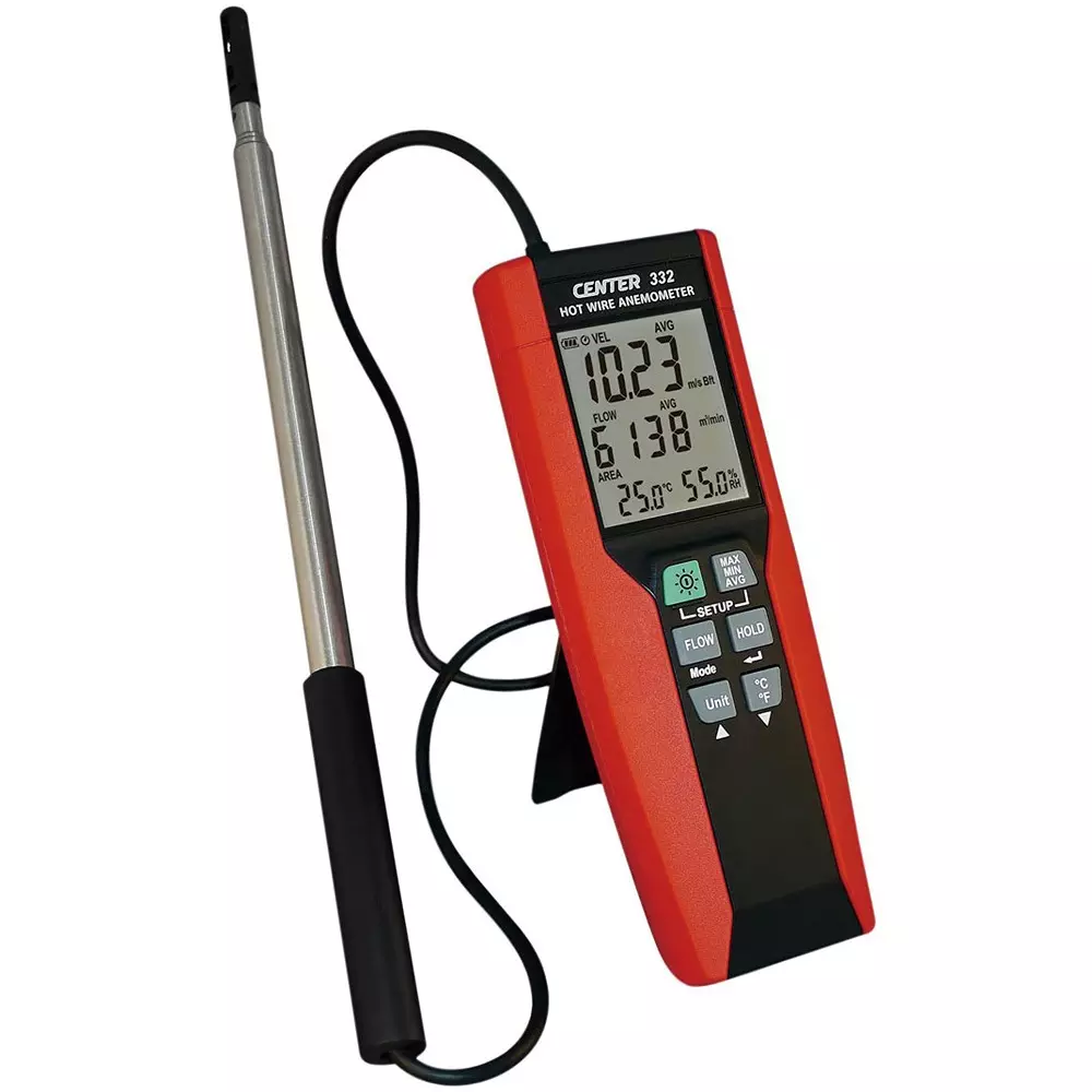 KENIS Heat Ray Anemometer 006 P (9 V) batteryx1 (included) Power Supply, 332