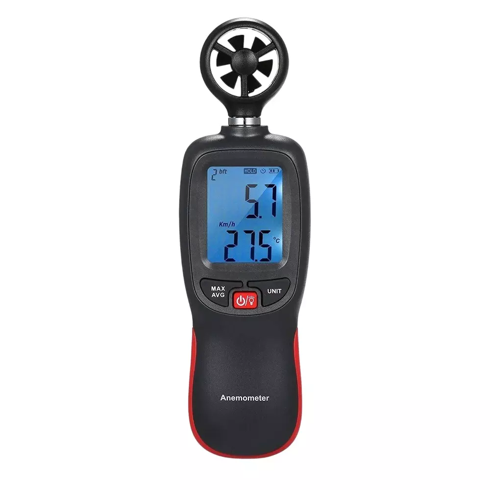 KERRO Digital Anemometer with Bluetooth, 0-30 m/s Wind Speed Range and ±5% Accuracy, HT-82B