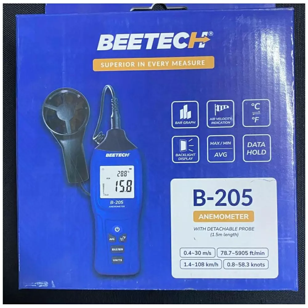 beetech-digital-anemometer-with-detachable-probe-4-digits-back-light-lcd-display-and-04-to-30-ms-air-velocity-range-b-205