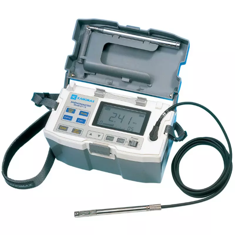KANOMAX Anemomaster 6 AA batteries, AC adapter (optional) Power Supply, 6113-PA