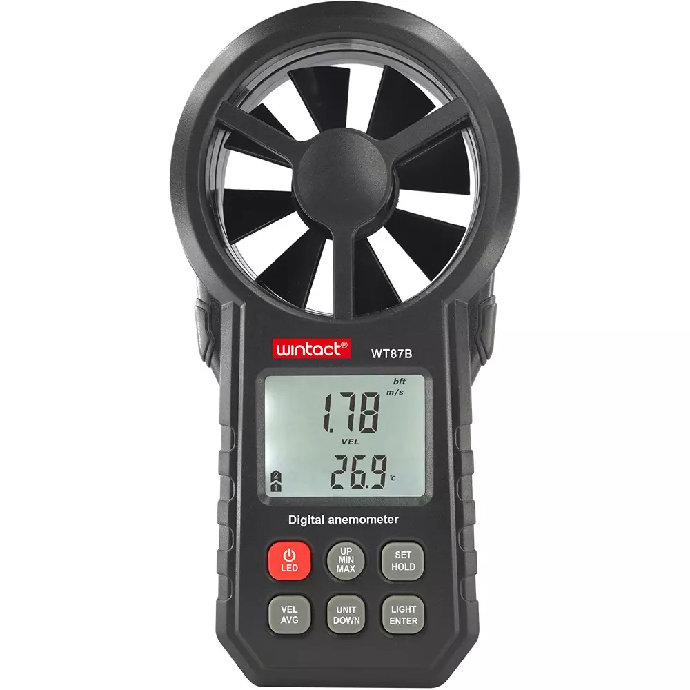 Bitstrong Anemometer/Airflow Meter, Wind speed measurement resolution (m/s): 0.01, Wind speed measurement threshold, BS-WT87B