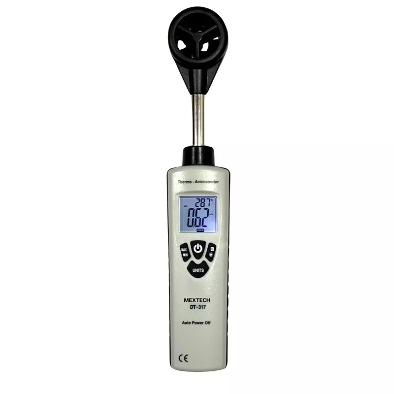 Mextech Anemometer -10°C to 60°C (14°F to 140°F) MAX Hold Function for Industrial Use, CEM&nbsp;DT317