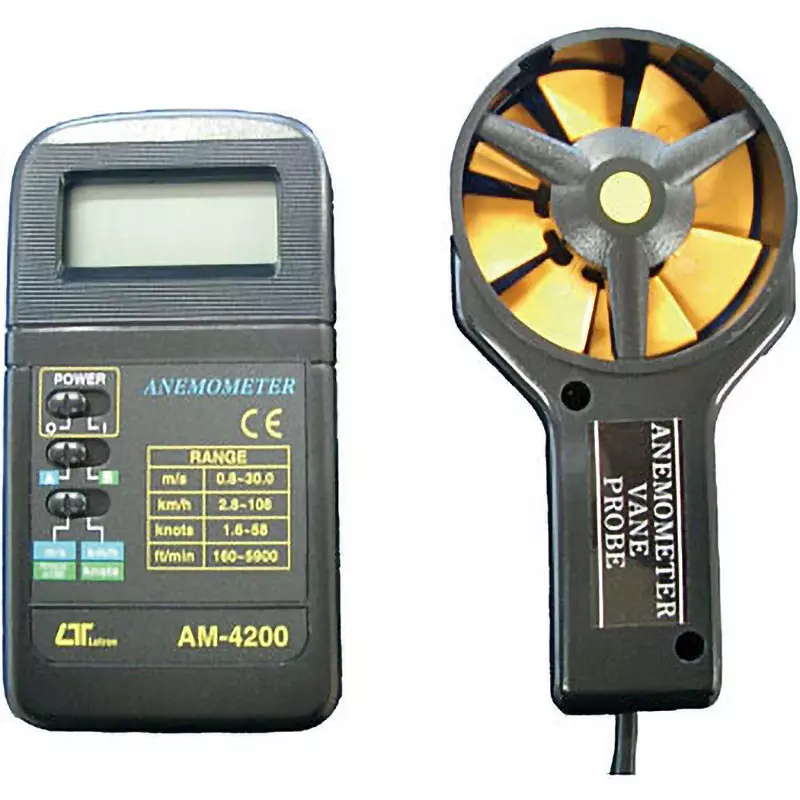 Mother Tool Digital Anemometer 006 P(9 V)x1 Power Supply, AM-4200