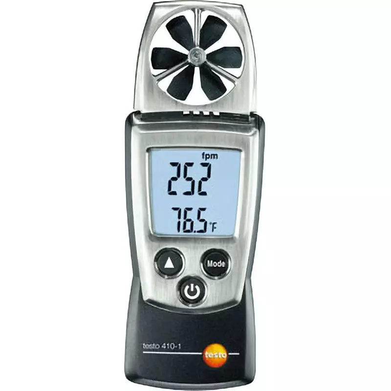 Testo Pocket Line Vane Anemometer 2 xAAA batteries (included) Power Supply 0.1 Resolution, 0560 4101