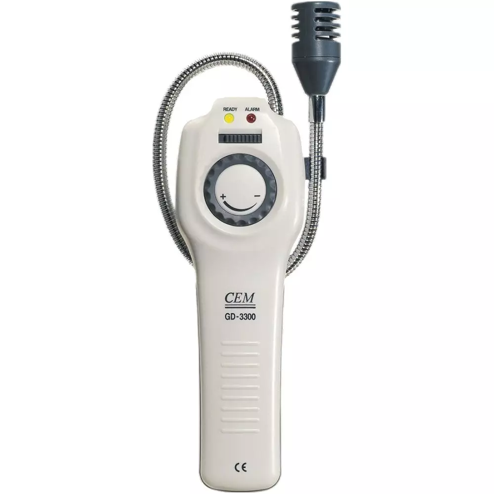 MEXTECH Combustible Gas Leak Detector 401 mm (16 inch) LED Visual Indicators and Audible Alarm 50 ppm Methane Flexible Gooseneck Probe, GD3300