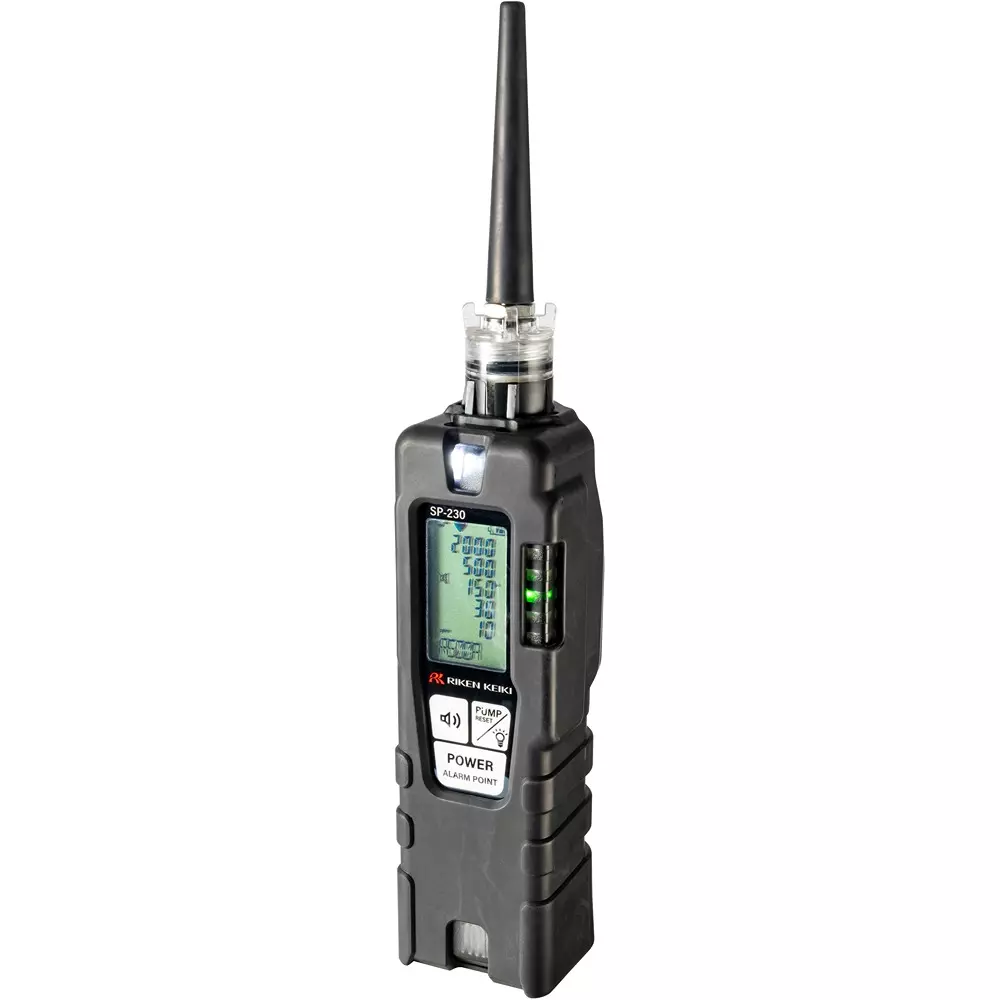 RIKEN KEIKI Gas Leak Detector 2 xAA alkaline batteries Power Supply IP67 equivalent Protection Class, SP-230F 00