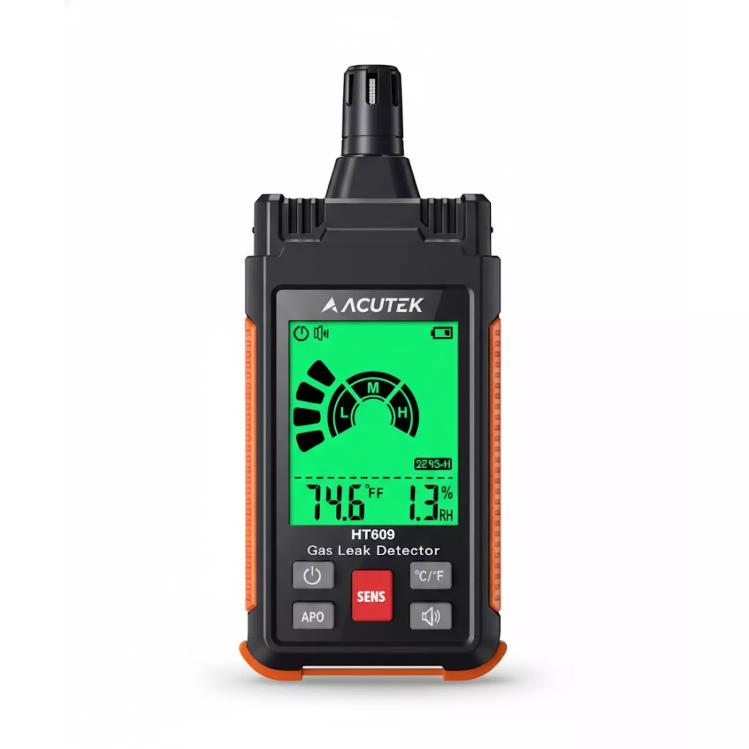 Acutek Mini Gas Leak Detector About 50 to 1000 ppm (Methane) Response Range and >50 ppm Sensitivity, HT-609