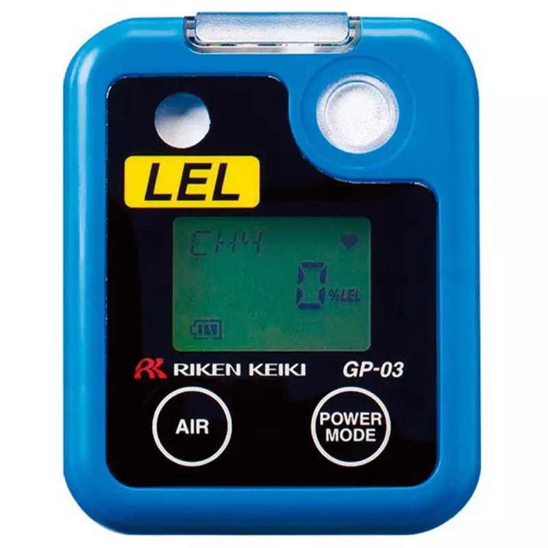 RIKEN KEIKI Flammable Gas Detector AAA alkaline batteryx2 Power Supply 0 to 100%LEL Detection Range, GP-03 (methane)