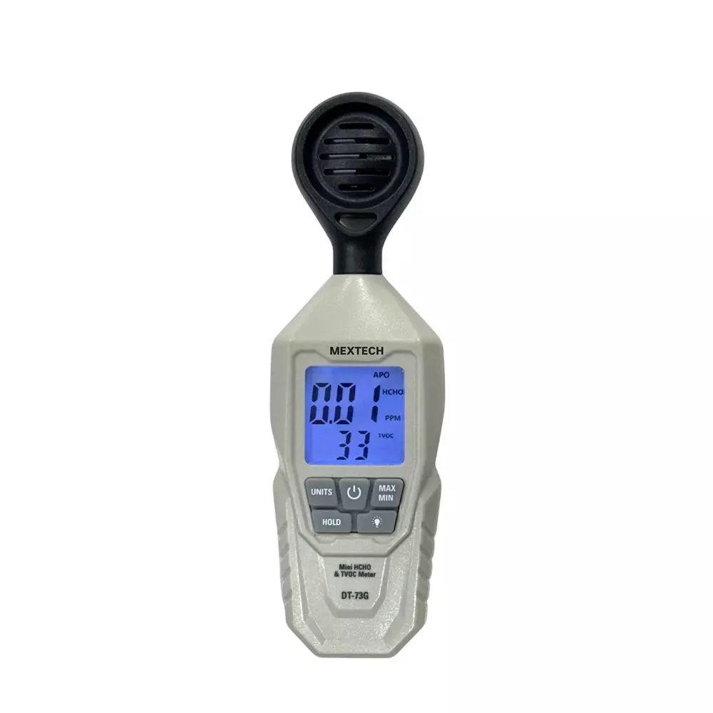 MEXTECH Gas Detector Digital LCD Display 0.01 mg/m³ (or PPM) Resolution Quick Response ±5% F.S Accuracy, DT73G