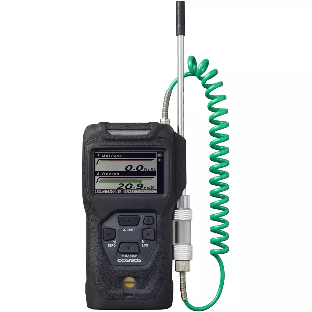 Cosmos Portable Gas Detector Methane: 0.0-100.0% LEL, oxygen: 0-25vol% Measuring Range, XP-3368Ⅱ-W-Methane_Dry