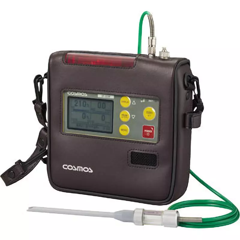 Cosmos Multi-Type Gas Detector (Combustible gas)-, (Oxygen) 25.1-50vol%, (Hydrogen sulfide) 30.1-150 PPM Measuring Range, XP-302M-RB-1 (Methane specification)