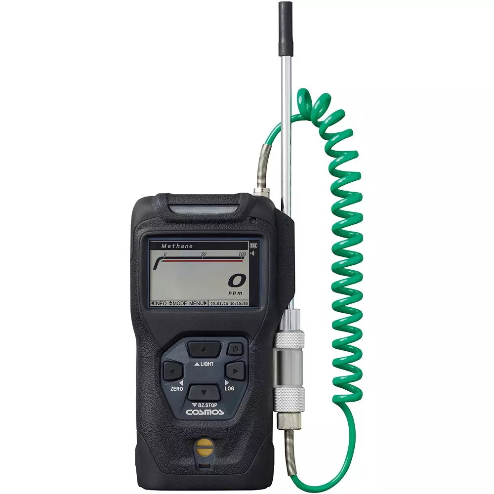 Cosmos Portable Gas Detector 0 to 5000 ppm Range, XP-3360Ⅱ-n-Hexane_5000ppm_Charge