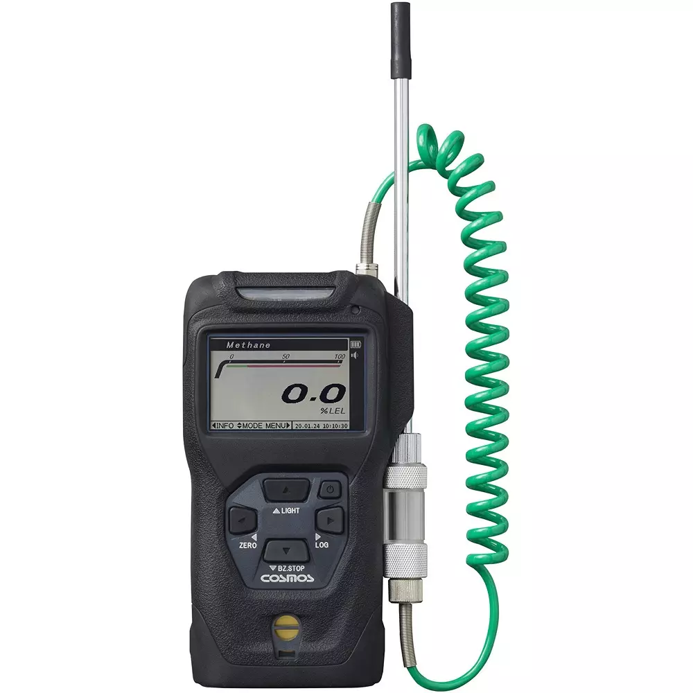 Cosmos Portable Gas Detector 0.0 to 100.0%LEL Measuring Range, XP-3360Ⅱ-W-Ethane_Charge