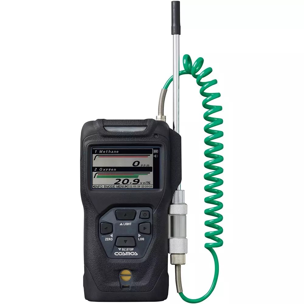 Cosmos Portable Gas Detector Ethylene: 0 to 5,000 PPM, oxygen: 0 to 25 vol% Measuring Range, XP-3368Ⅱ-Ethylene_Charge